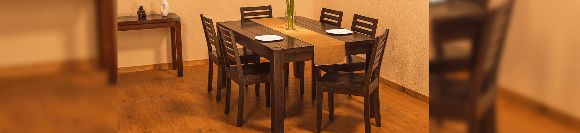 Dining Table And Chairs Made in Western Hemlock, Stained To A Walnut Finish