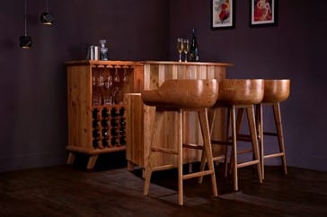 Douglas - fir bar furniture unit
